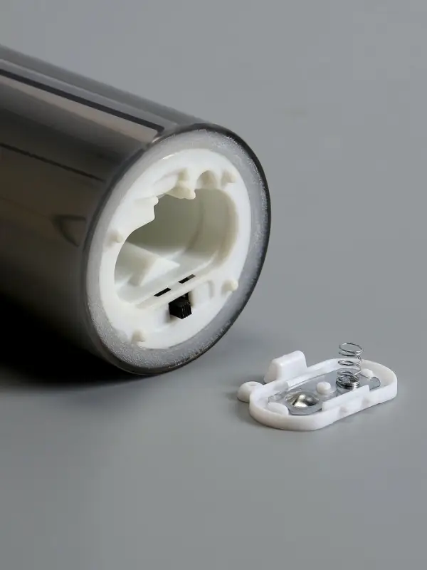 Светодиодная свеча "Серебристая" 18х5.5 см, AAx2 (не в компл.), Т/БЕЛЫЙ