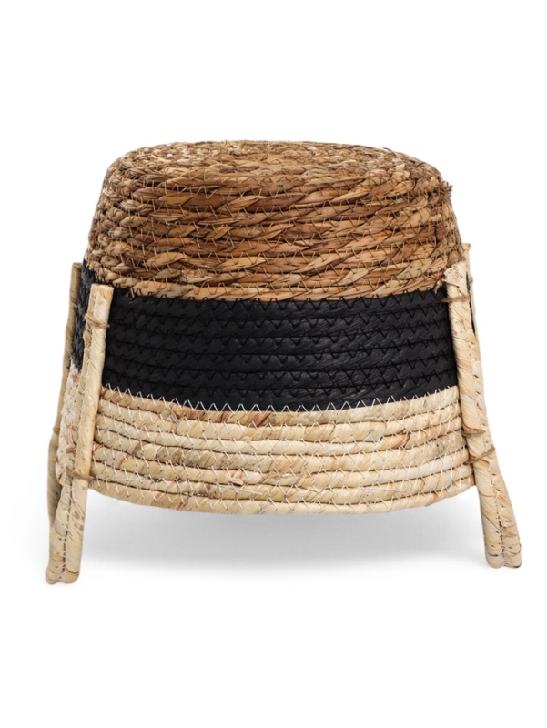 Набор кашпо "Инга" синяя полоса, 20,5х25/25,5х28/27х33см