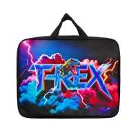 Папка с ручками текстильная А4, 360&times;245&times;70 мм, Calligrata TOP &laquo;Динозавр&raquo;