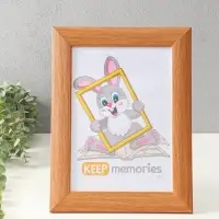 Фоторамка для фото 21х30 см (с ножкой) "Luxe Elegance" пластик, бежевый, (пластик экран)