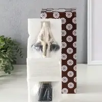 Сувенир полистоун "Абстракция. Человек на краю" серый с бежевым 9,5х6х27  см