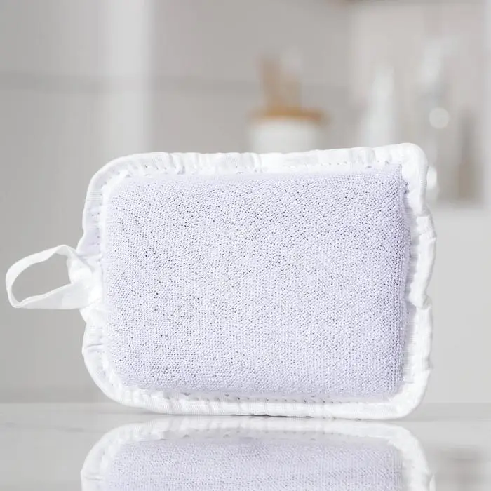 Губка для тела с эффектом пилинга, 10&times;12&times;4 см, МИКС