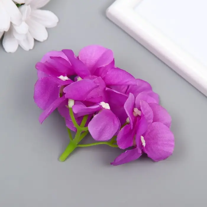 Цветы для декорирования "Гортензия" сиреневые 10х10 см