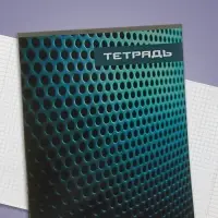 Тетрадь 48 листов в клетку Calligrata &laquo;Металл&raquo;, обложка мелованный картон, блок №2, белизна 75% (серые листы), МИКС