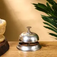 Звонок настольный, латунь 9,5х9,5х7,5 см