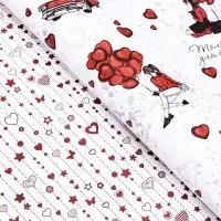 Бумага упаковочная глянцевая &laquo;Только для тебя&raquo;, двусторонняя, 60&times;90 см