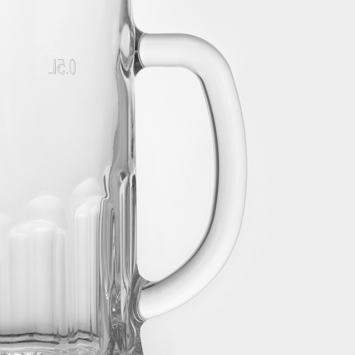 Кружка стеклянная для пива &laquo;Пит&raquo;, 500 мл