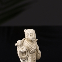 Набор фигур "Нэцкэ" 20х10х7 см, бежевый