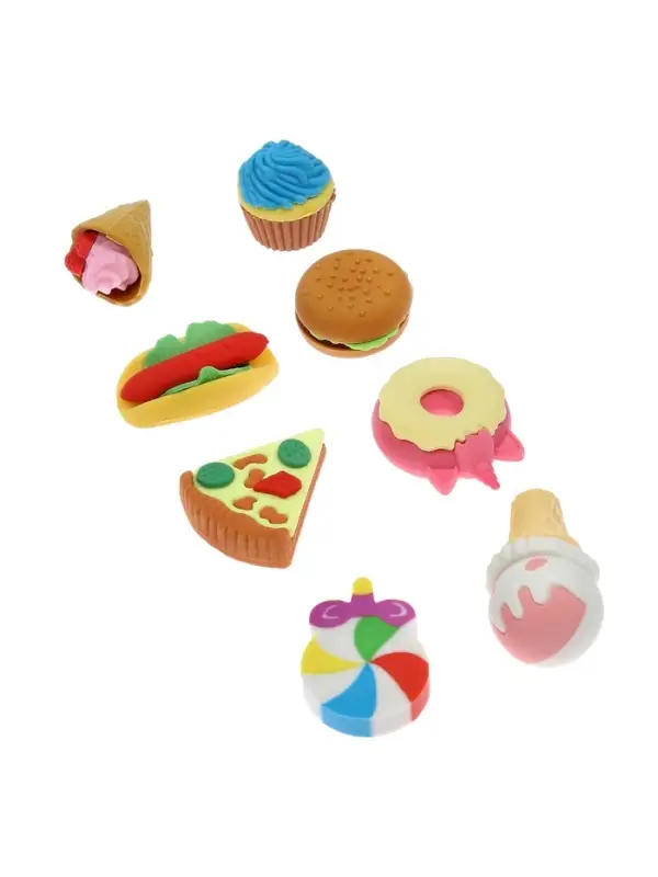Набор фигурных ластиков &laquo;Вкусняшки&raquo;, 8 штук, МИКС