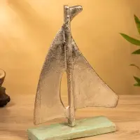 Сувенир "Парусник" 6х22х32 см, алюминий, дерево