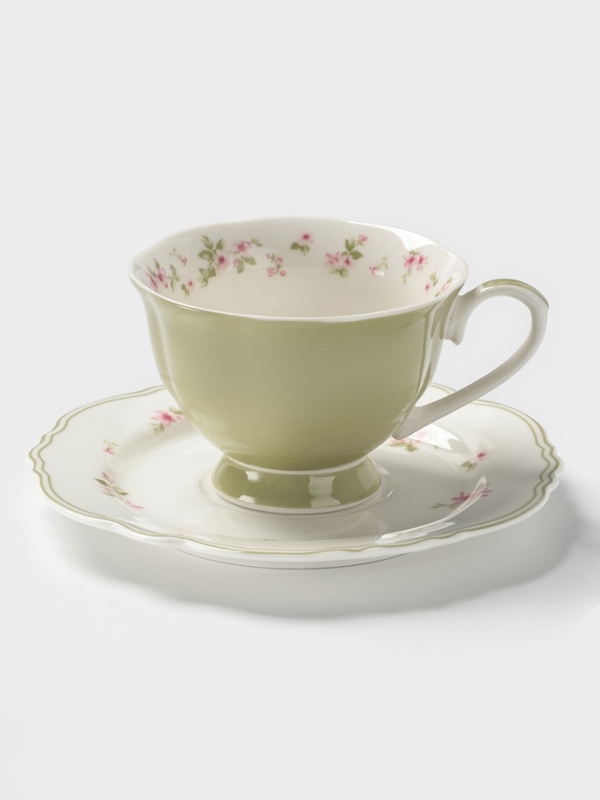 Чайная пара 220 мл WY "Spring flowers"