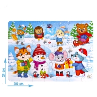 Пазл &laquo;Новогодние развлечения&raquo;, 35 деталей
