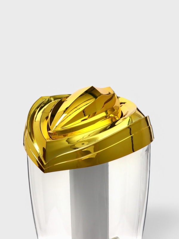 Башня пивная &laquo;Вавилон голд&raquo;, 3 л, ёмкость для льда, подсветка, пластик, золотистый