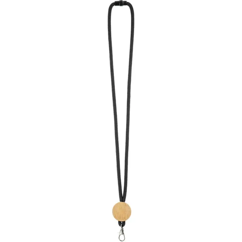 Шнурок для бейджа Tube Wood, черный