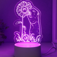 Светильник "Суслик и ромашка" LED RGB от сети RISALUX 9,5х10,1х17 см
