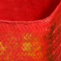 Корзинка плетеная "Голден" 25х25х30 см, розовый