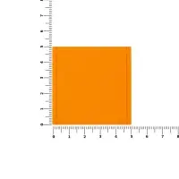 Лейбл из ПВХ Dzeta, L, оранжевый неон