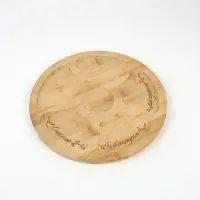 Менажница круглая &laquo;Цветы&raquo;, бамбук, 25 см