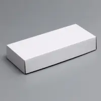 Коробка сборная без печати крышка-дно белая без окна 24 х 11,5 х 4,5 см