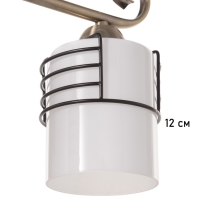 Люстра "Кипр" 2х40Вт Е27 латунь/черный 36,5х15х26см