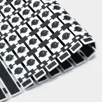 Коврик противоскользящий в ванну на присосках SAVANNA, 40&times;68 см, цвет чёрный