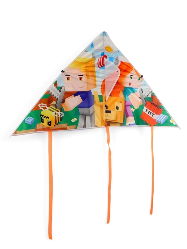 Funny toys Воздушный змей, пиксельный мир 70х105 см