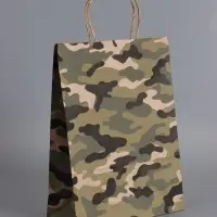 Пакеты подарочные, 23 Февраля , 24 х 10,5 х 32 см , набор 4 шт