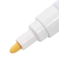 Маркер-краска, лаковый наконечник, пулевидный 4 мм, ширина линии 2.5 мм, белая, цена за 1 штуку