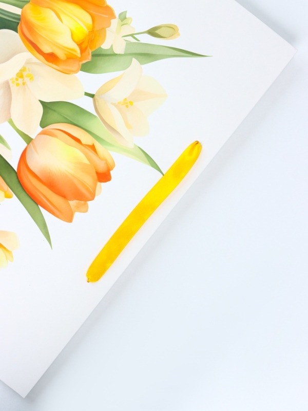 Пакет подарочный ламинированный вертикальный &laquo;Тюльпаны&raquo;, XL 40 &times; 49 &times; 19 см