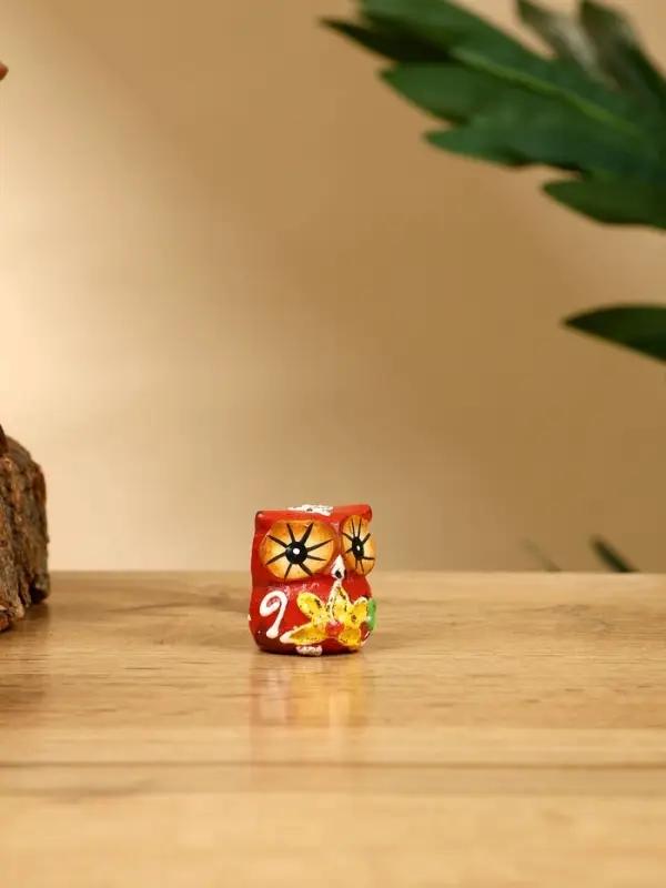 Набор сувенирный "Совята" дерево H 4, 3, 2 см, цв. коричневый