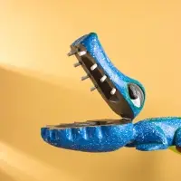 Шкатулка "Крокодильчик" 25х8х7 см, дерево, цв. синий