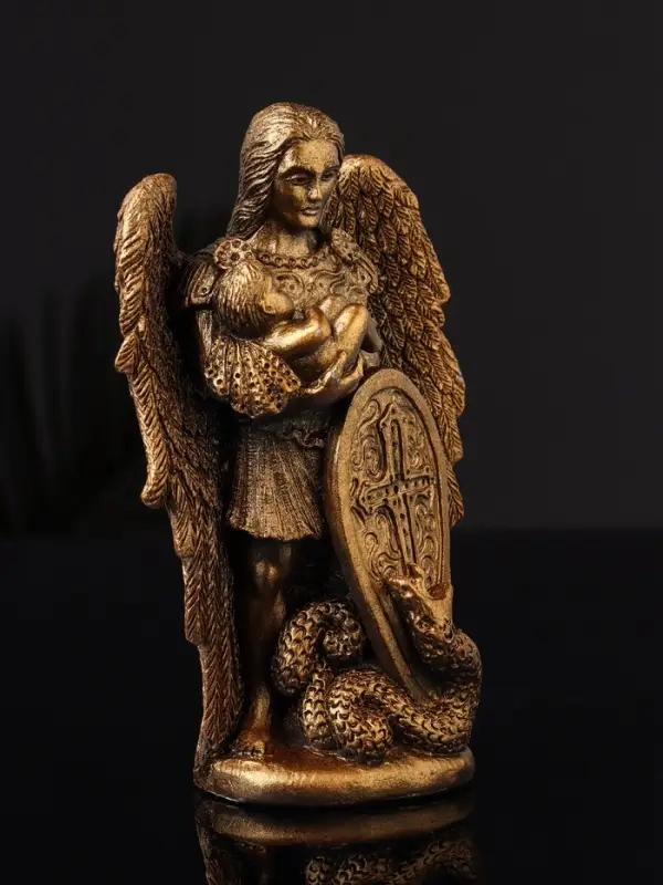 Фигура "Архангел Михаил" 14х9х4 см, бронза