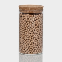 Банка стеклянная для хранения сыпучих продуктов &laquo;Классика&raquo;, 650 мл, 8,5&times;16 см, с пробковой крышкой