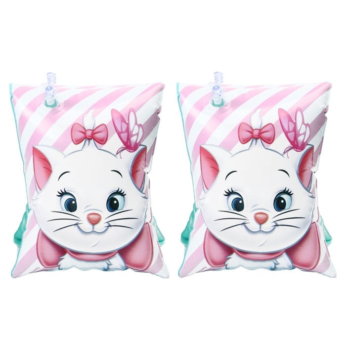 Нарукавники &laquo;Кошечка Мари&raquo;, детские, для плавания, 20х16 см, цвет розовый