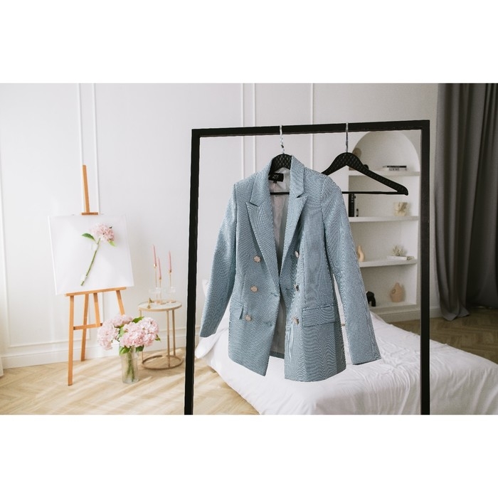 Плечики - вешалки для одежды LaDо́m Eliot, 44&times;24 см, 3 шт, цвет чёрный