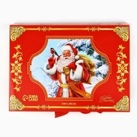Коробка под 12 конфет с ячейками &laquo;Дедушка Мороз&raquo; 18.8 х 13.5 х 3.5 см, Новый год