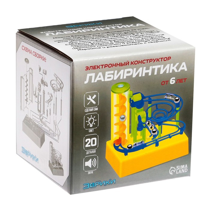 Конструктор электронный &laquo;Лабиринтика&raquo;, световые и звуковые эффекты, 20 деталей