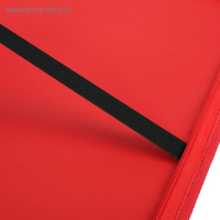 Папка для чертежей и рисунков для художников А2, 640 х 450 х 30 мм, с ручками, текстильная, плечевой ремень, Estado, чёрная/красная кант