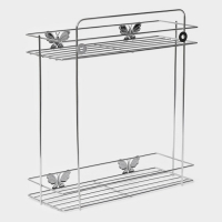 Полка 2-х ярусная Доляна &laquo;Бабочки&raquo;, 28&times;10,5&times;31 см