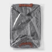 Корзина для хранения с ручками Доляна My Basket, 38&times;26&times;20 см, цвет серый