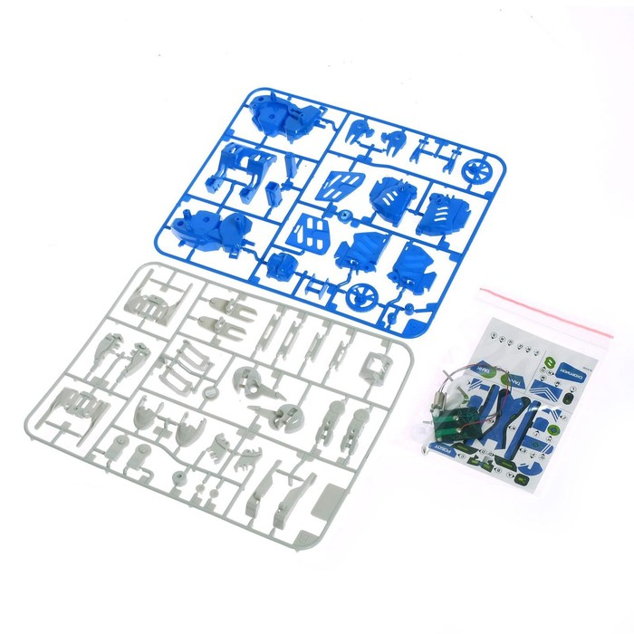 Конструктор &laquo;Робот&raquo;, 3 в 1, работает от солнечной батареи, 61 деталь, 1 лист наклеек