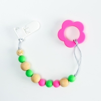 Держатель для соски - пустышки &laquo;Краски лета&raquo;, силиконовый, виды МИКС