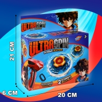 Набор волчков с запуском &laquo;Торнадо&raquo;, 2 волчка, запуск на верёвке