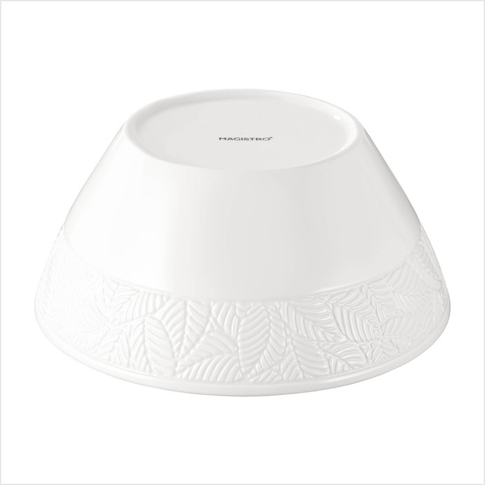 Салатник фарфоровый Magistro Сrotone, 1,4 л, 20&times;9 см, цвет белый