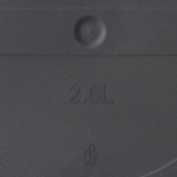 Горшок для цветов с поддоном Saffron, 2,6 л, d=17,6 см, h=16,2 см, пластиковый, цвет чёрный