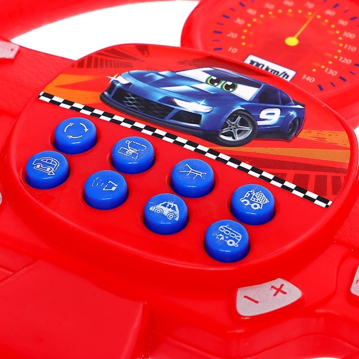 Музыкальный руль &laquo;Весело рулим&raquo;, работает от батареек, цвета микс