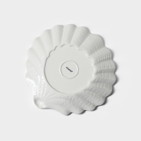 Блюдо фарфоровое Magistro &laquo;Раковина&raquo;, d=25,3 см, цвет белый