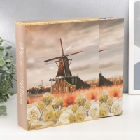 Фотоальбом на 200 фото 10х15 см "Мельница" в коробке МИКС 26,5х20,5х5,5 см