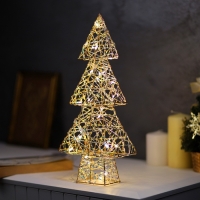 Светодиодная фигура &laquo;Ёлочка&raquo; 36х17х6 см, 20 LED, батарейки ААx2 (не в комплекте), свечение теплое белое