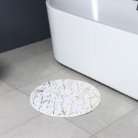 Коврик для дома Доляна &laquo;Золото&raquo;, 60&times;60 см, цвет бежевый